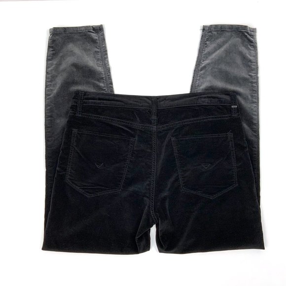 Hudson Nico Velvet Super Skinny Black Gray Ombre Jean Size 30 - Picture 9 of 16